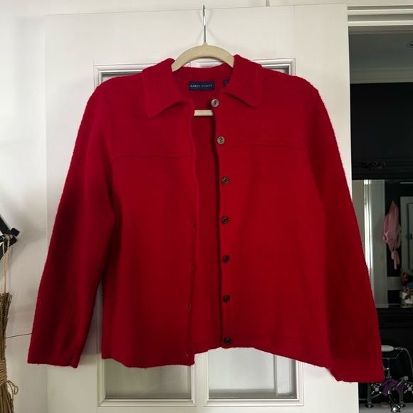 100% wool Karen Scott cardigan - Picture 1 of 5